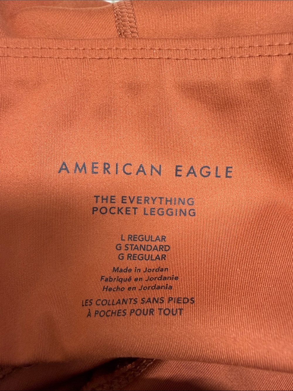 American Eagle Outfitters The Everything Pocket Legging - Rust Orange